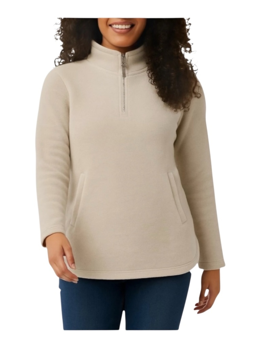 32 Degrees Heat Wm Quarter Zip Thermal Fleece - Large